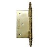 3 1/2" x 3 1/2" Brass Decorative Hinge 